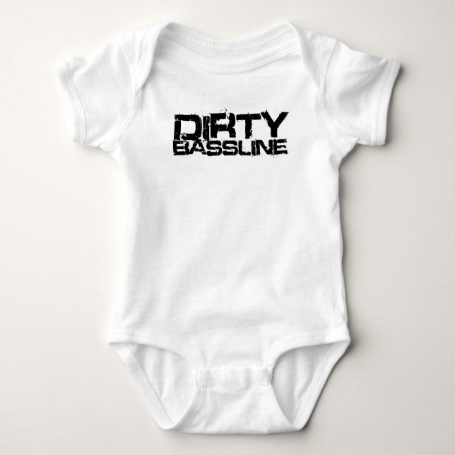 Body Para Bebê Dubstep de Linha de Baixo Suja (Frente)