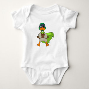 Body Para Bebê Duck Hero Cape