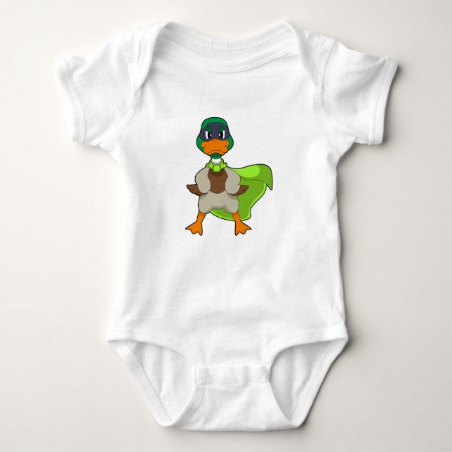 Body Para Bebê Duck Hero Cape (Frente)