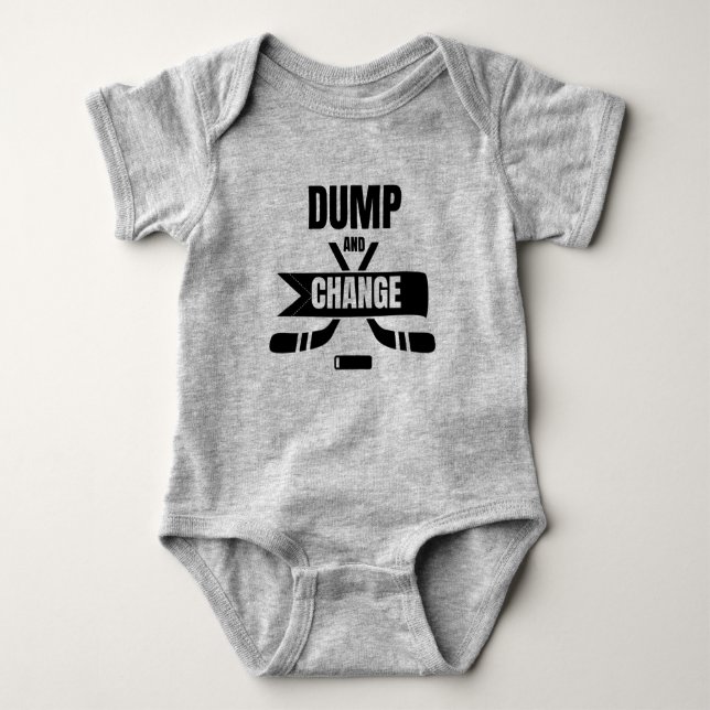 Body Para Bebê Dump and Change Hockey Baby (Frente)