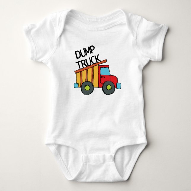 Body Para Bebê Dump Truck (Frente)