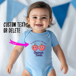 Body Para Bebê 🍎 Dupla Apple Jo com texto personalizado
