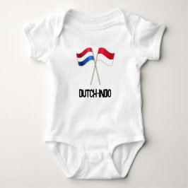 Body Para Bebê Dutch-Indo with Two Flags