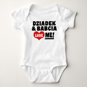 Body Para Bebê Dziadek & Babcia amam-me