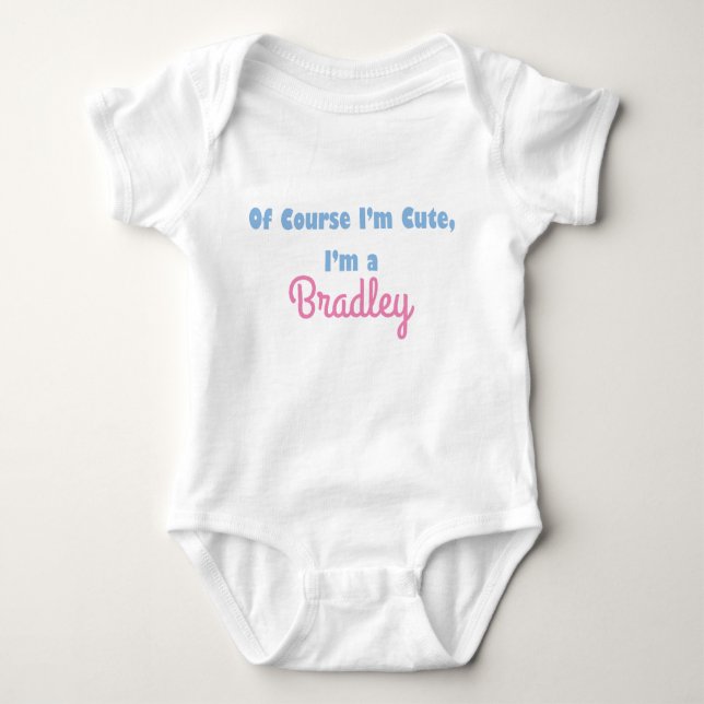 Body Para Bebê É claro que sou uma roupa de bebê personalizada (Frente)