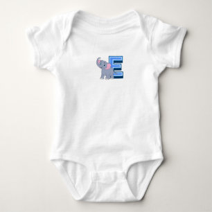 Body Para Bebê E de Elefante 