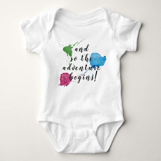 Body Para Bebê E Então A Aventura Começa! (Frente)