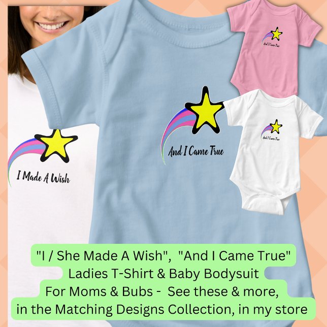 Body Para Bebê E Eu Fiquei Verdadeiro, Rosa, Branco ou Azul (Criador carregado)
