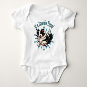 Body Para Bebê É hora do Zoomie Border Collie