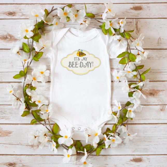 Body Para Bebê É o meu macacinho de Abelha de Bee Day (Criador carregado)
