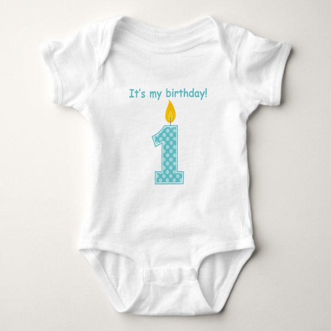 Body Para Bebê É o meu primeiro aniversário (Frente)