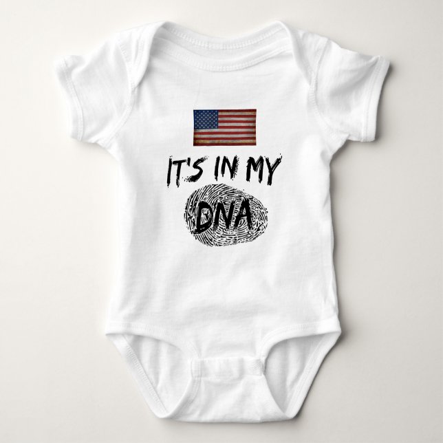 BODY PARA BEBÊ É PERSONALIZÁVEL NO MEU PAÍS DE DNA (Frente)