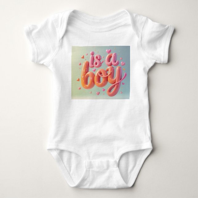 Body Para Bebê É um bebê menino  (Frente)