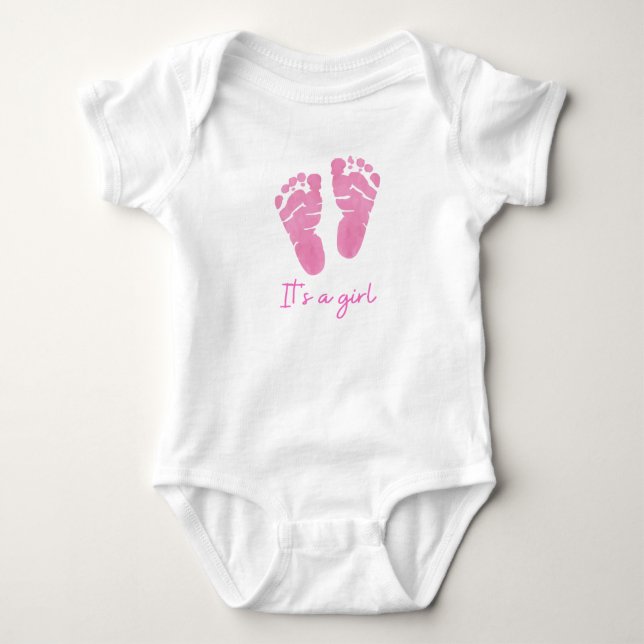 Body Para Bebê "É uma Menina – Pequena Alegria com Estilo!" (Frente)