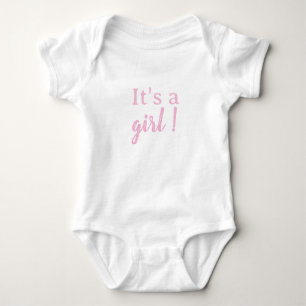 Body Para Bebê É uma menina, sexo de bebê revelador.
