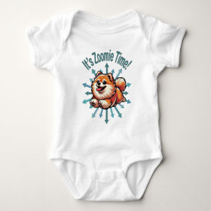 Body Para Bebê É Zoomie Time Pomeranian