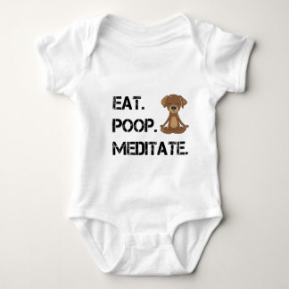 Body Para Bebê Eat.Poop. Meditate