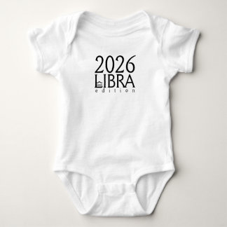 Body Para Bebê edição de Libra de 2026 com símbolo