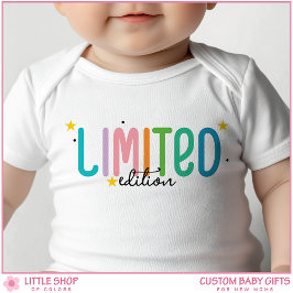 Body Para Bebê Edição Limitada com Texto Personalizado