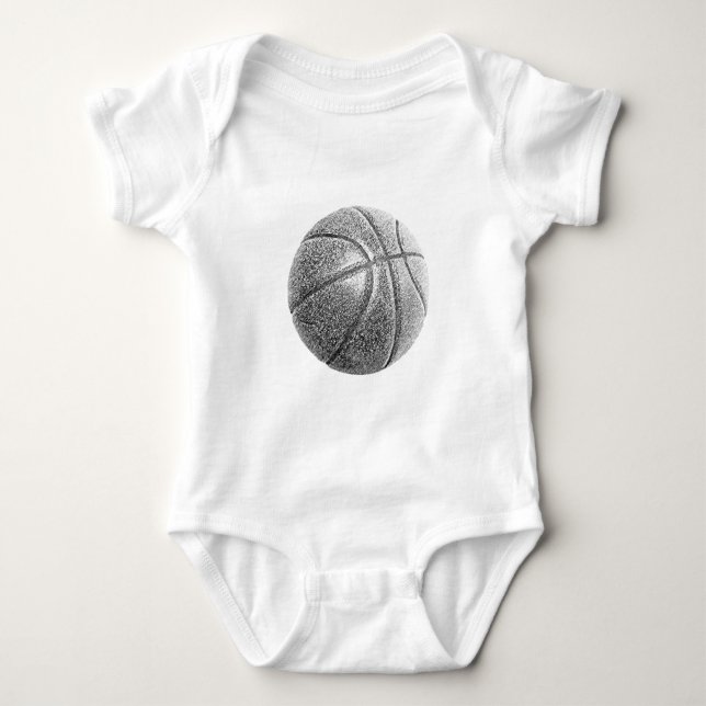 Body Para Bebê Efeito Lápis de Basquete (Frente)