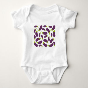Body Para Bebê EggPlant EggPlant Purple Vegetal Design