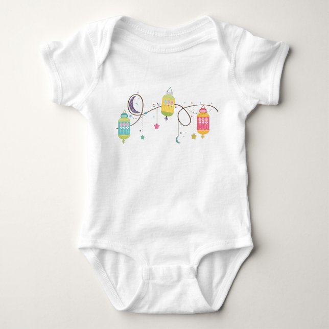 Body Para Bebê Eid Baby Bodysuit (Frente)