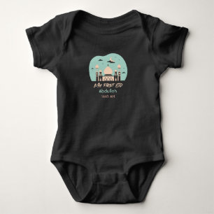 Body Para Bebê Eid baby Meu primeiro Eid Personalize