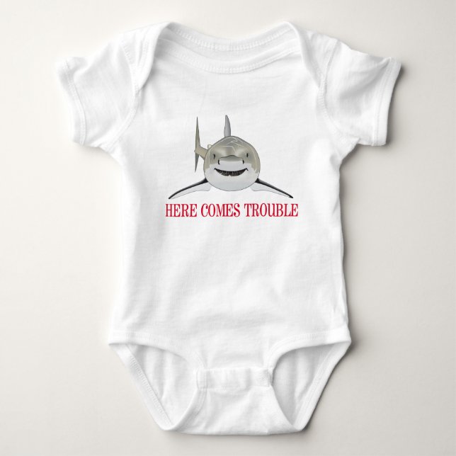 Body Para Bebê Eis aqui o problema (Frente)