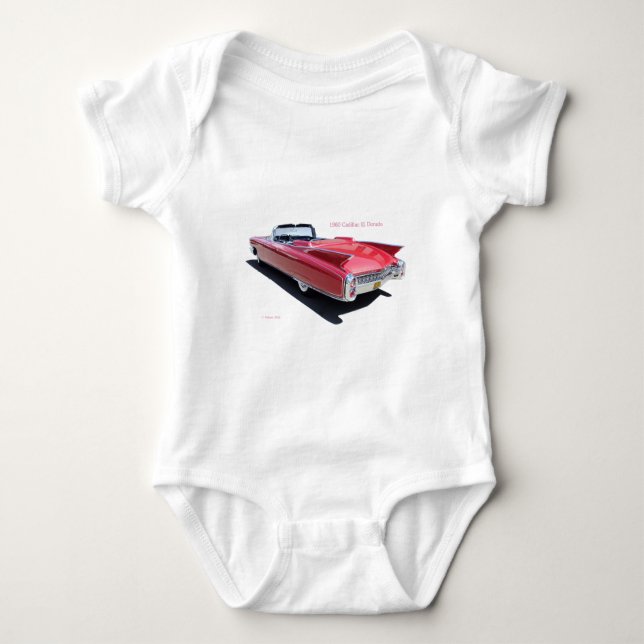 BODY PARA BEBÊ EL 1960 DO CADILLAC DORADO (Frente)