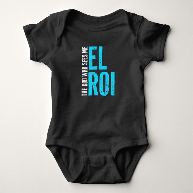 Body Para Bebê El Roi O Deus Que Me Vê Versículo Bíblico  (Frente)