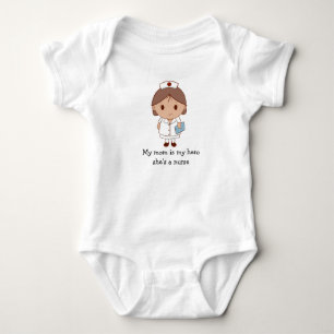 Body Para Bebê Ela é uma Enfermeira