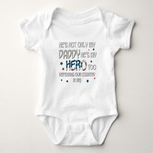 Body Para Bebê Ele não é só o meu Pai, ele é o meu herói também