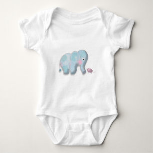 Body Para Bebê Elefante azul por BabyLaia