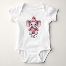 Body Para Bebê Elefante Bebê Tecido Fofo
