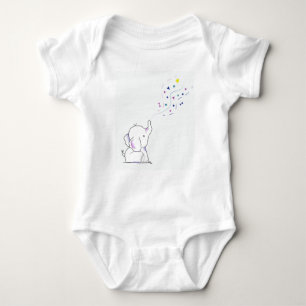 Body Para Bebê Elefante bonito