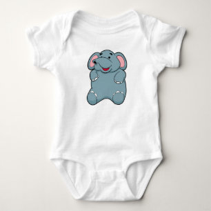 Body Para Bebê Elefante Cute