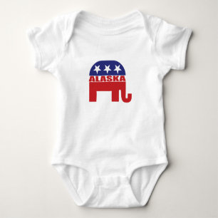 Body Para Bebê Elefante do republicano de Alaska
