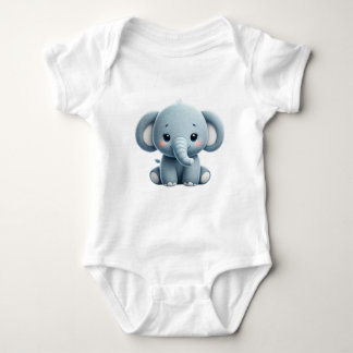 Body Para Bebê Elefante doce