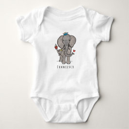 Body Para Bebê Elefante e bebê lindos personalizados