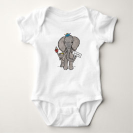 Body Para Bebê Elefante e bebê lindos personalizados