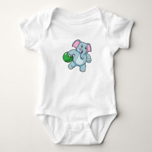 Body Para Bebê Elefante em Boliches com Bola de boliche