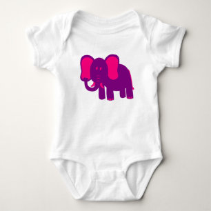 Body Para Bebê Elefante Engraçado