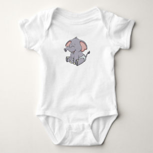 Body Para Bebê Elefante para bebê personalizável