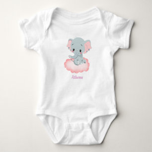 Body Para Bebê Elefante para Bebês Personalizado