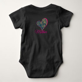 Body Para Bebê Elegância Azul Dourada