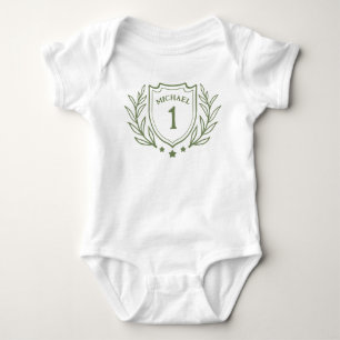 Body Para Bebê Elegante para bebê personalizado primeiro aniversa