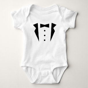 Body Para Bebê Elegante Pequeno Cavalheiro Smoking Com Gravata Bo