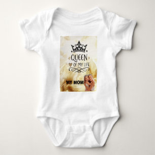 Body Para Bebê Elegante Rainha da minha Vida - minha mãe 
