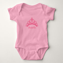 Body Para Bebê Elegante Tiara Princesa Rosa, Coroa para Bebês Men