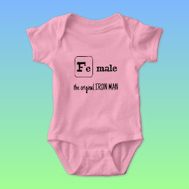 Body Para Bebê Elemento de ferro para trocadilhos